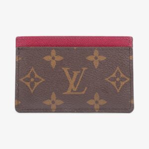 Louis Vuitton Card Holder Monogram / Fuschia Coated Canvas | Luna Bags