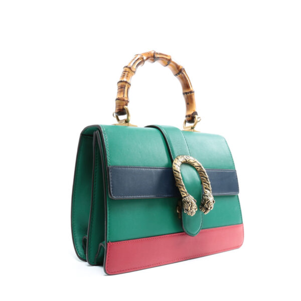GUCCI Dionysus Medium Bamboo Top Handle - Green | Luna Bags