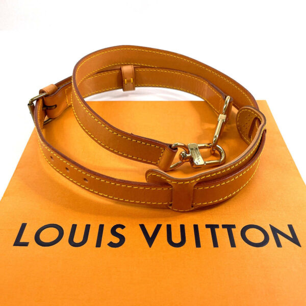 LOUIS VUITTON Shoulder strap Nume leather beige Keepall for bandouliere | Luna Bags