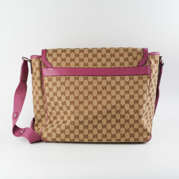 Gucci Baby Bag with Changemat Monogram Pink | Luna Bags