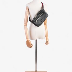 Gucci Web Belt Bag GG Supreme / Red / Blue Coated Canvas | Luna Bags