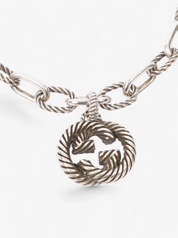 Gucci Interlocking G Chain Bracelet Silver Silver Sterling 16 | Luna Bags