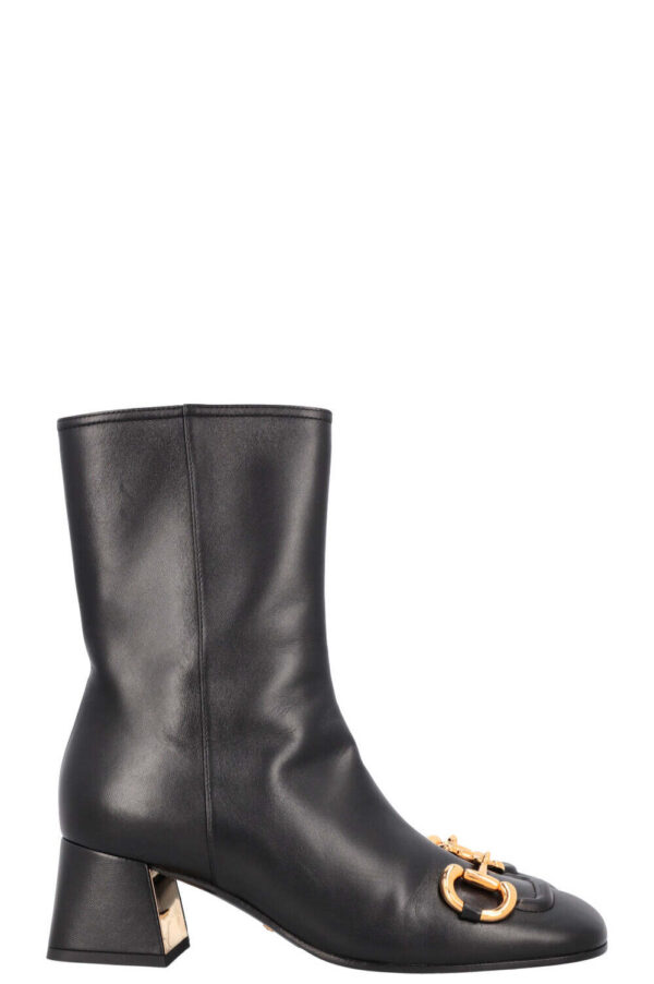 GUCCI Horsebit Ankle Boots Black | Luna Bags