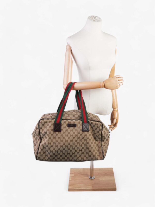 Gucci GG Carryall Duffle Bag GG Supreme / Brown Canvas | Luna Bags