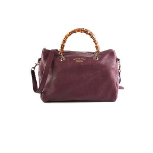 Gucci Bamboo Burgundy Medium | Luna Bags