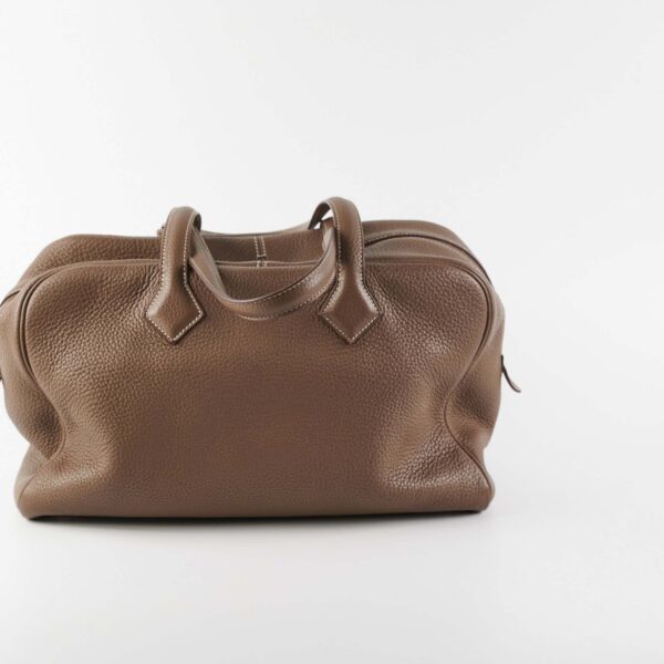 Hermes Clemence Victoria 35 Etoupe | Luna Bags