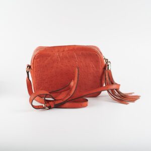 Gucci Ostrich Soho Disco Orange | Luna Bags