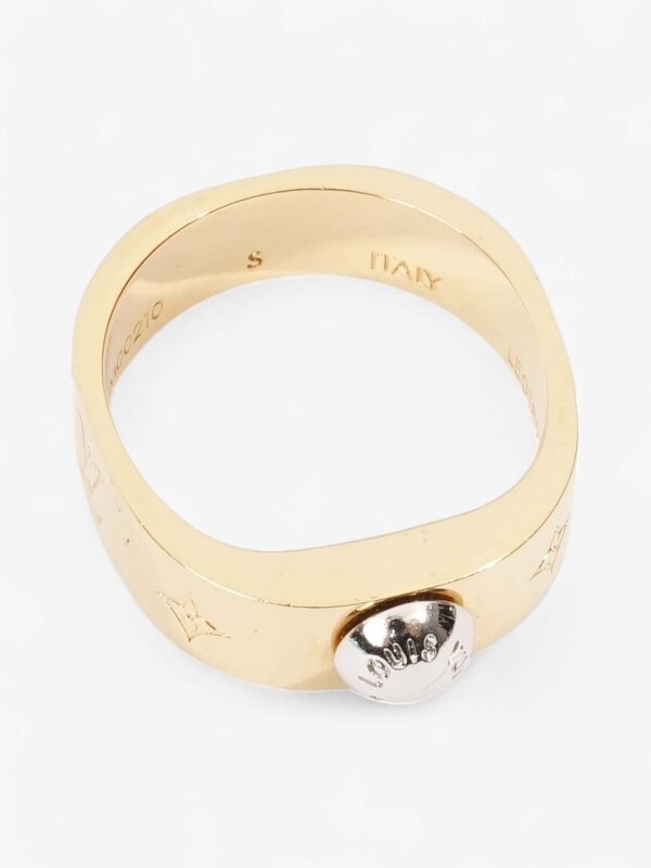 Louis Vuitton Nanogram Ring Gold / Silver Base Metal Small (Circumference - 52mm) | Luna Bags