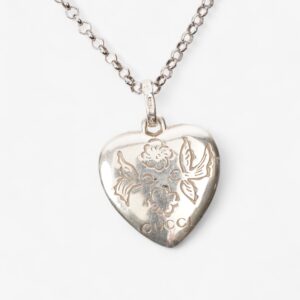 Gucci Blind For Love Necklace Silver Silver Sterling | Luna Bags