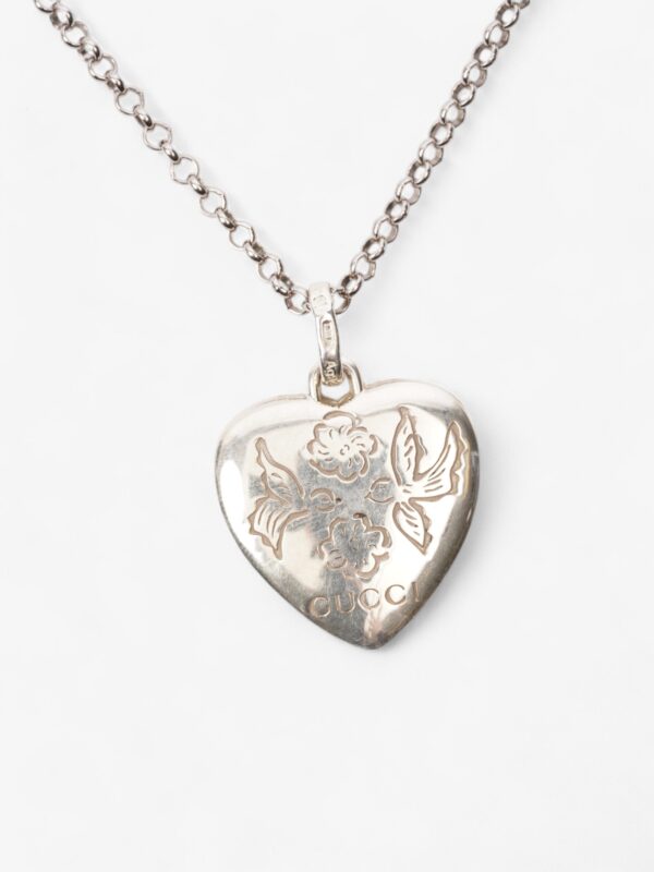 Gucci Blind For Love Necklace Silver Silver Sterling | Luna Bags