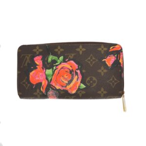 LOUIS VUITTON Limited Edition x Stephen Sprouse Roses Wallet in brown canvas | Luna Bags