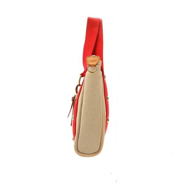 LOUIS VUITTON Handbag in Beige Fabric | Luna Bags