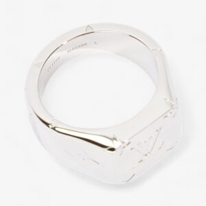 Louis Vuitton Signet Ring Silver Base Metal L | Luna Bags