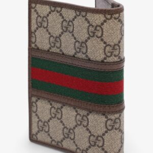 Gucci GG Ophidia Passport Cover GG Supreme / Green / Red Canvas | Luna Bags