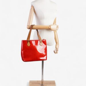 Louis Vuitton Houston Monogram Vernis / Red Vernis Leather | Luna Bags