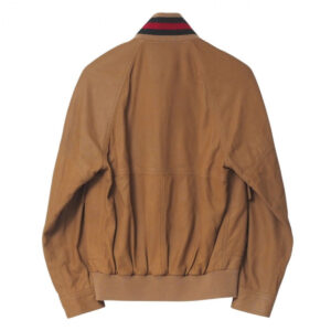 GUCCI Jacket 567428 goat Camel brown Sherry line 44 | Luna Bags