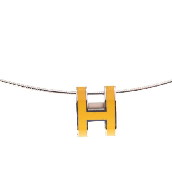 Hermes Pop H Necklace Yellow | Luna Bags