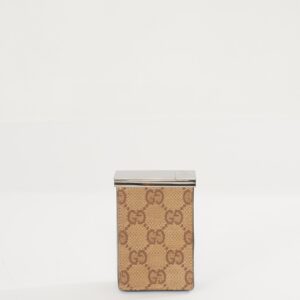 Gucci Brown Canvas Cigarette Box | Luna Bags