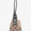 Gucci Abbey D Ring Beige And Ebony GG Supreme / Green Canvas | Luna Bags - Image 4