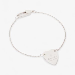 Gucci Heart Bracelet Silver Silver Sterling 17 | Luna Bags