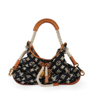 LOUIS VUITTON Navy Blue Monogram Nylon Limited Edition Bulles MM Bag | Luna Bags