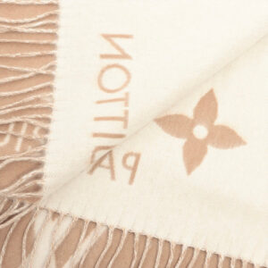 ITEM 16 - Louis Vuitton Reykjavik Cashmere Scarf Beige | Luna Bags
