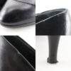 LOUIS VUITTON pumps leather black Round toe Monogram flower Women 34 Used | Luna Bags - Image 7