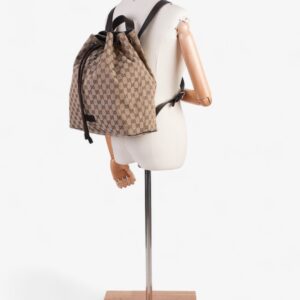 Gucci Drawstring Backpack GG Supreme Canvas | Luna Bags