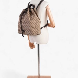 Gucci Drawstring Backpack GG Supreme Canvas | Luna Bags