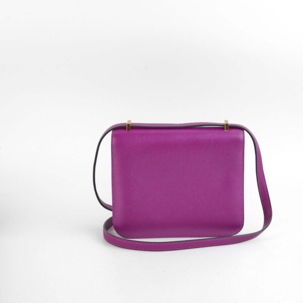 Hermes Mini Constance 18 Anemone Evercolor Y Stamp 2020 | Luna Bags