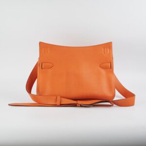 Hermes Jypsiere 31 Orange Clemence Stamp Square O 2011 | Luna Bags