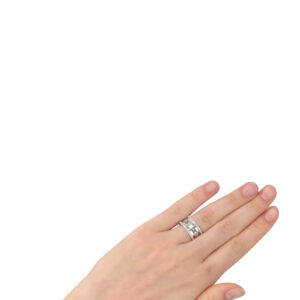 GUCCI Icon Ring White Gold Diamonds | Luna Bags