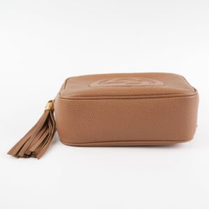 Gucci Soho Disco Dark Beige Crossbody Bag | Luna Bags