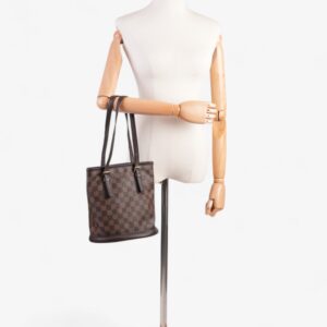 Louis Vuitton Marais Bucket Bag Damier Ebene Coated Canvas | Luna Bags