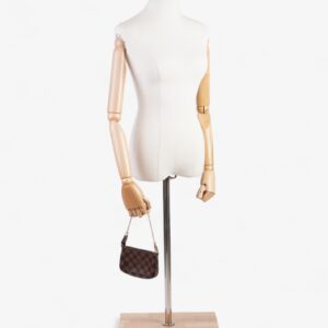 Louis Vuitton Pochette Accessoires Damier Ebene Coated Canvas Mini | Luna Bags