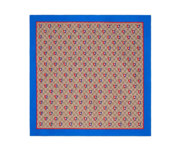 Gucci Supreme Scarf with Bee Crest | Luna Bags
