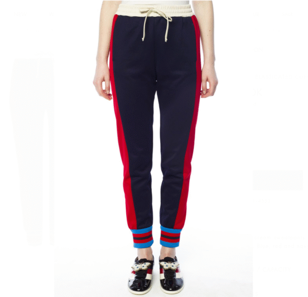 Gucci Striped Cotton-blend Track Pants in Blue | Luna Bags