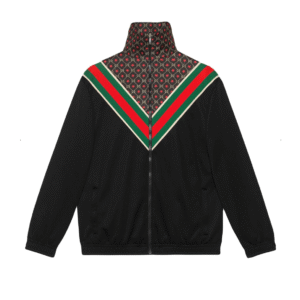 Gucci GG Star Print Track Jacket in Black | Luna Bags