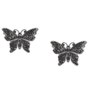 Gucci Crystal Embellished Butterfly Earrings in Silver | Luna Bags