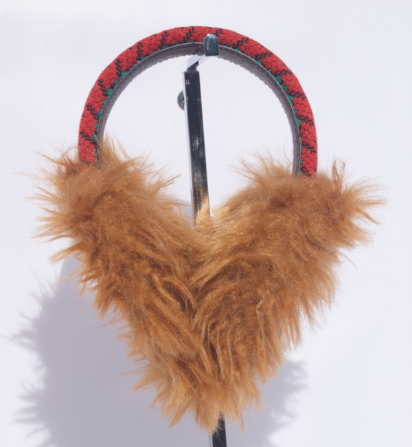 Gucci Houndstooth Wool Earmuffs with Interlocking G | Luna Bags