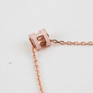 Hermes Pop H Necklace Rose | Luna Bags
