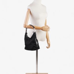 Gucci Hobo Shoulder Black Canvas | Luna Bags