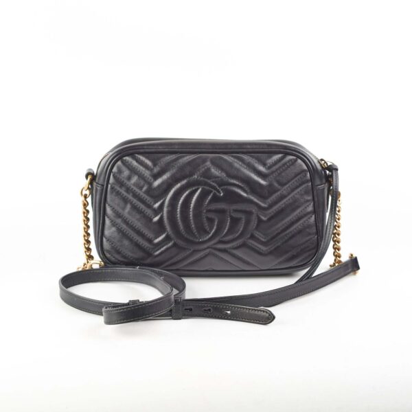 Gucci Marmont Camera Small Black Bag | Luna Bags