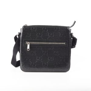 Gucci Mens Monogram Black Crossbody Bag | Luna Bags
