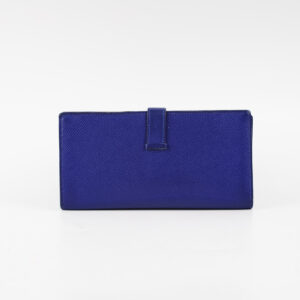Hermes Blue Bearn Long Wallet | Luna Bags
