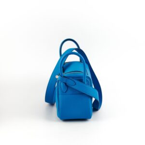 Hermes Mini Lindy Clemence Blue - Z Stamp (2021) | Luna Bags