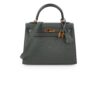 Hermes Kelly 25 Epsom Sellier Vert Armande - Z Stamp | Luna Bags - Image 15