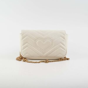 Gucci Super Mini Marmont Ivory | Luna Bags