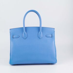 Hermes Birkin 30 Blue Paradise Epsom R Square Stamp | Luna Bags
