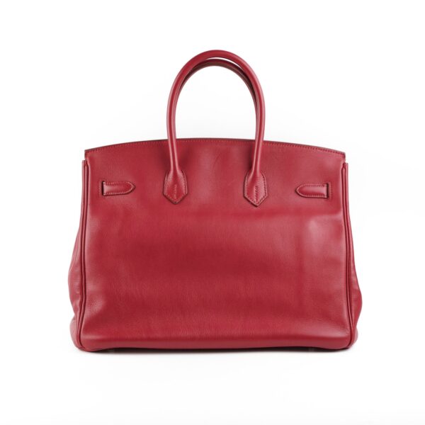 Hermes Birkin 35 Rubis O Square Stamp | Luna Bags